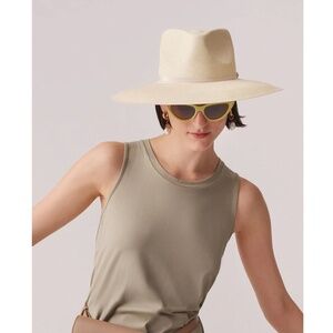CUYANA Wide Brim Ecuador Hat in Natural - 58